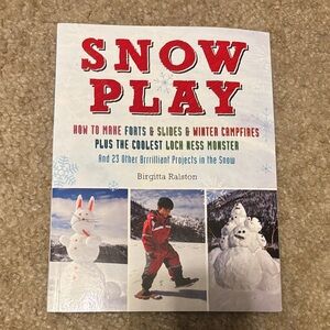 Snow Play by - Kids Winter Activity Book (Red/White)